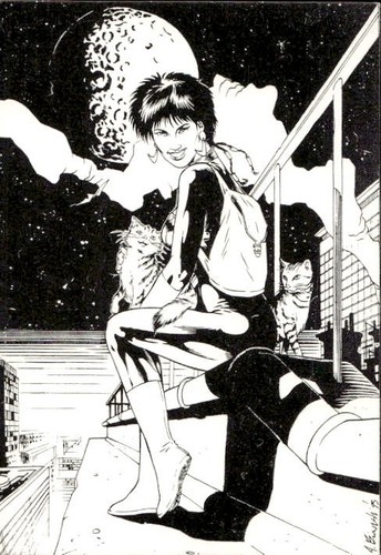 Promo card star - star, comics