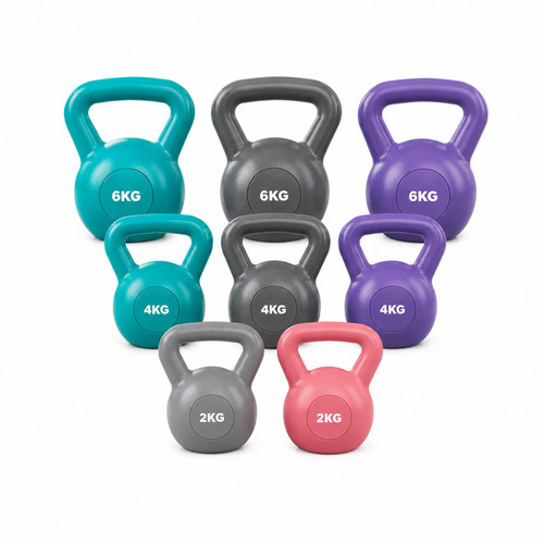 Peso kettlebell kg - 2/4/6, ghisa