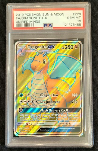 Pokemon dragonite full art - dragonite, gx