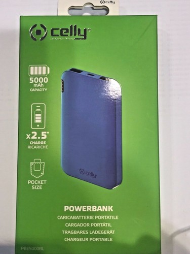 Powerbank 5000 mah celly - powerbank,