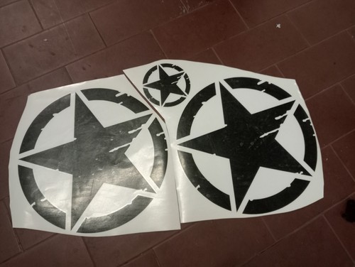 Adesivi stelle jeep effetto