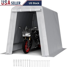 Capanno di stoccaggio portatile resistente porta cerniera tenda da esterno facile montaggio nuovo