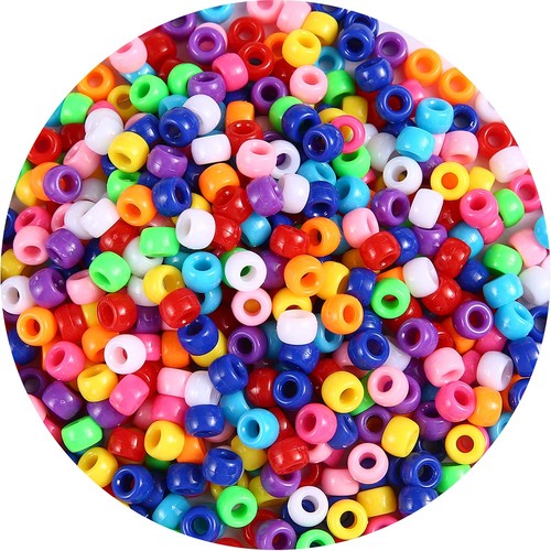1000 perline plastica - 1000, in
