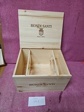 Biondi Santi tenuta GREPPO cassa di legno vuota del vino  da 6 bottiglie 