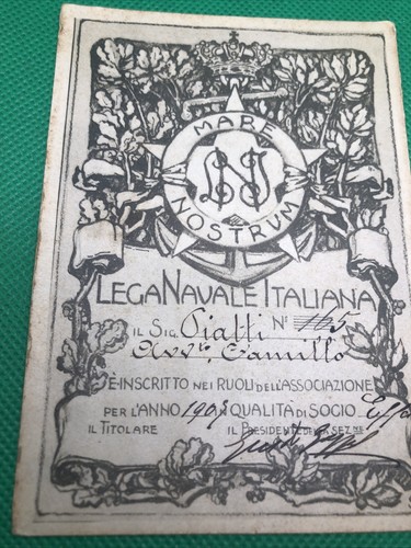 Tessera lega navale - tessera,