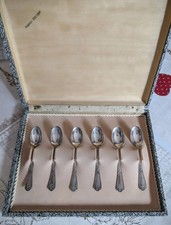 CUCCHIAINI antichi  in ARGENTO "800" Mai usati 6 Pezzi Grammi 47