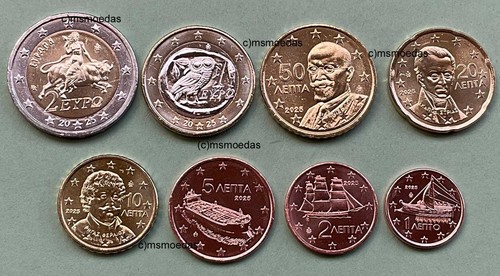 Grecia kms euro monete - euro,