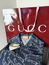 Camicia denim con bottoni logo