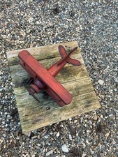 aereo legno biplano fatto a