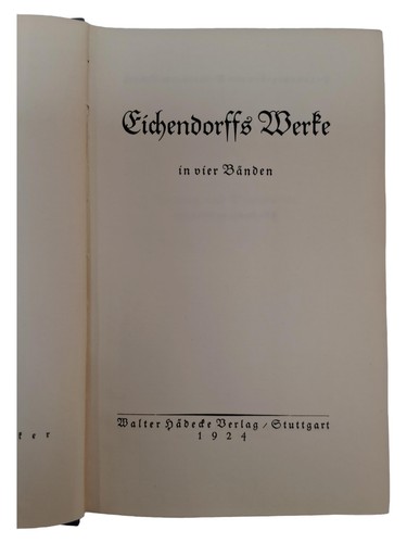 Eichendorff opere vol - eichendorff, vol.