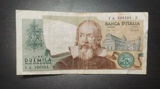 1973 Italy 2000 Lire Banknote