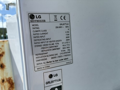 Grl207tvja frigorifero - lg,