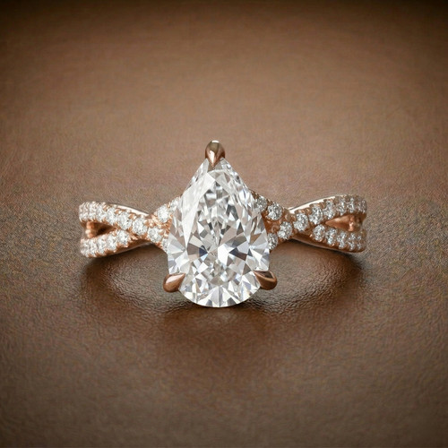 Anello fidanzamento 2ct - 2ct, con
