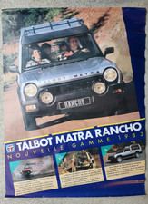 Affiche TALBOT MATRA RANCHO