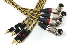 Cavo RCA Neutrik XLR professionale 4x1,5 metri per Revox C270 Studer A807 B67 A67 