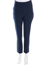Pantalone PF PAOLA FRANI cotone cerniera I 48 = D 42 blu navy NUOVO