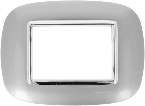 Placca ovale plastica da 3 - placca,