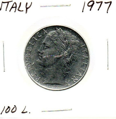 Italy 100 lire 1977 - lire, 1977-r