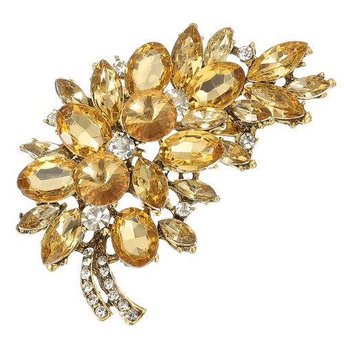 Per brooch spilla - , foglia