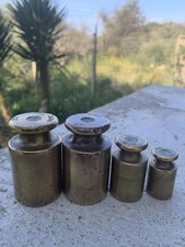 PESI ANTICHI PER BILANCIA IN OTTONE VINTAGE COLLEZIONE