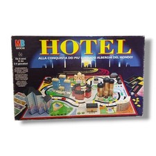 HOTEL MB 1993 COMPLETO CON LAMPIONI (20) gioco da tavolo scatola blu scuro G19