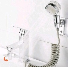 DOCCIA A MANO DOCCETTA PORTATILE PER LAVANDINO TUBO ANTICALCARE CAMPEGGIO 