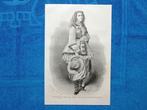 Gravure année 1865 mme - mme, de