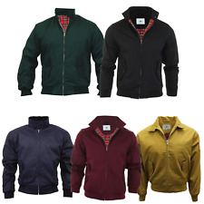 GIACCA HARRINGTON FODERA A QUADRI NERA, BORDEAUX, VERDE BOTTIGLIA, SENAPE, NAVY.