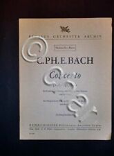 Musica Spartiti - C. Bach - Concerto D-dur - Spartito per violoncello - 1967 c.a