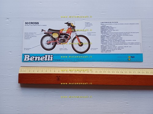 Benelli cross 1980 depliant - 50,