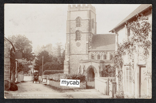 Postcard hawkchurch - postcard, nr