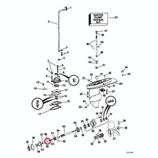 Perno Piede Evinrude Johnson BRP - 1 PZ  - 5030282