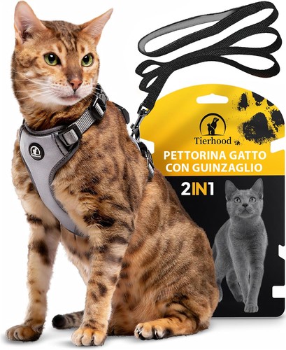 Pettorina gatto antifuga - antifuga, con
