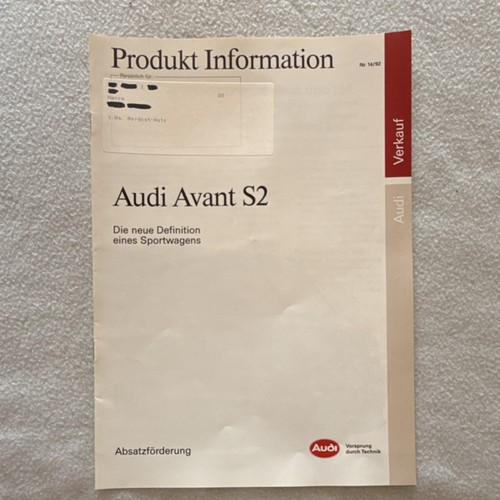 Audi avant informazioni - avant, s2