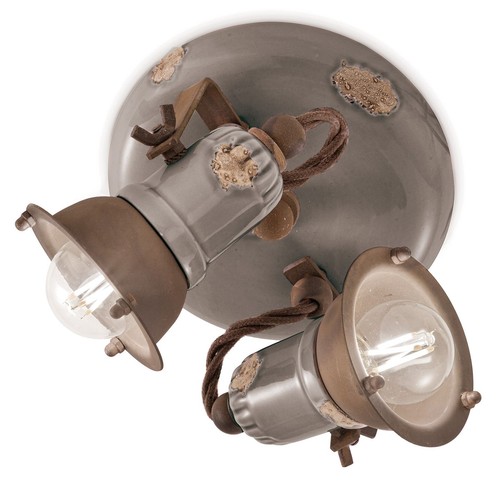 Plafoniera ceramica metallo - , Ø