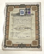 1947, Fabbrica Automobili Isotta Fraschini, certificato 58 azioni