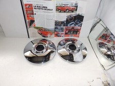 FIAT 850 COUPE DEL 61  - COPPE RUOTE CROMATE  BORDO NERO DISCO 13 PZ 02
