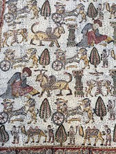 Tessuto Stampa Antico Medio