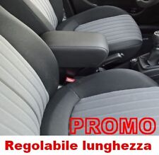 Bracciolo scorrevole per ALFA ROMEO MITO (2008-2013) e FIAT PUNTO ecopelle nero 