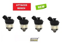 4 INIETTORI GAS GPL METANO PER IMPIANTO LANDI RENZO TAPPO NERO