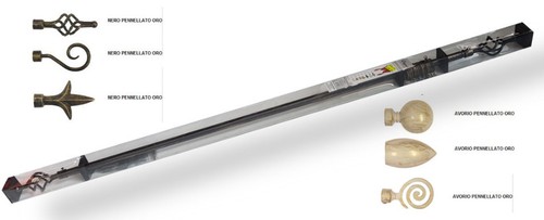 Bastone metallo anticato per - metallo,