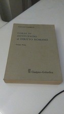CORSO DI ISTITUZIONI DI DIRITTO ROMANO. VOLUME PRIMO. SCHERILLO. CISALPINO 1979
