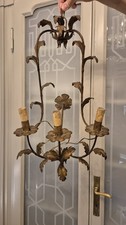 Applique epoca vintage ferro bronzato candelabro funzionante buone condizioni