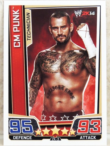 Wwe punk 2k14 topps - punk,