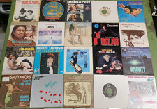 LOTTO 20x COLONNE SONORE ANNI 60 70 80 7" 45 giri disco FILM CARTONI SERIE TV