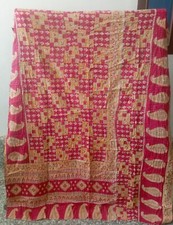 Coperta Patchwork Kantha Vintage Indiano Singolo