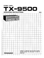 Pioneer TX-9500 Ricevitore Manuale del proprietario