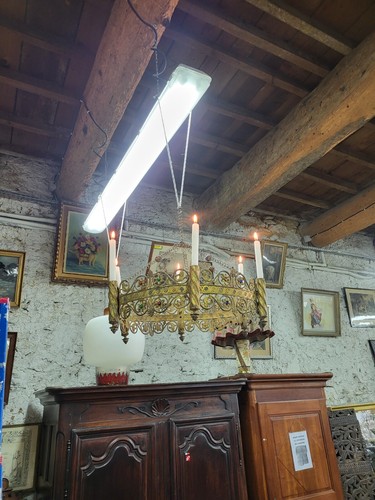 Antico lampadario neo gotico - antico,