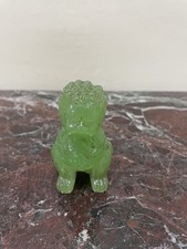 Statuetta Leone Custode In Pietra Di Giada