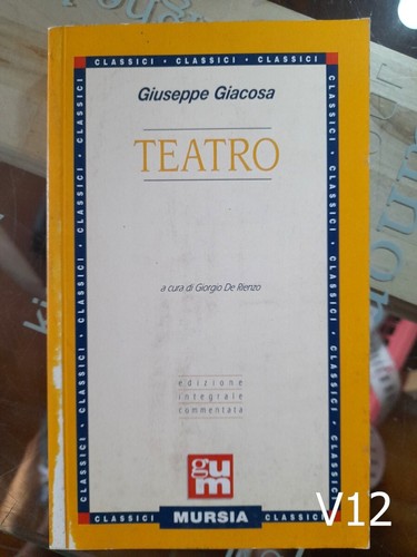 Teatro giacosa libro - giacosa,